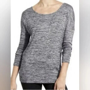 Athleta Pose Layered Top, Color Dark Marl Size S